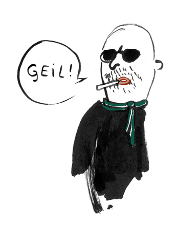 werber, geil, Zigarette, schal, Sonnenbrille, Glatze