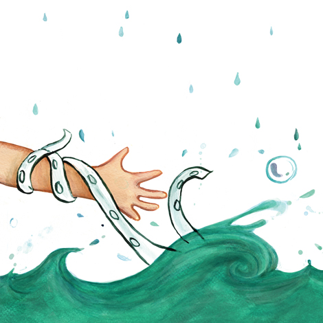 Regen-Pirat-Kampf Kampf, Wasser, Seeungeheuer