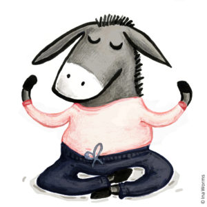 Yoga Esel, Gymnastik, Donkey, Omm