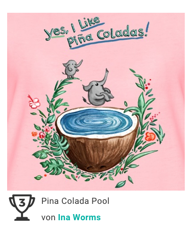Pina Colada Pool bei Spreadshirt
