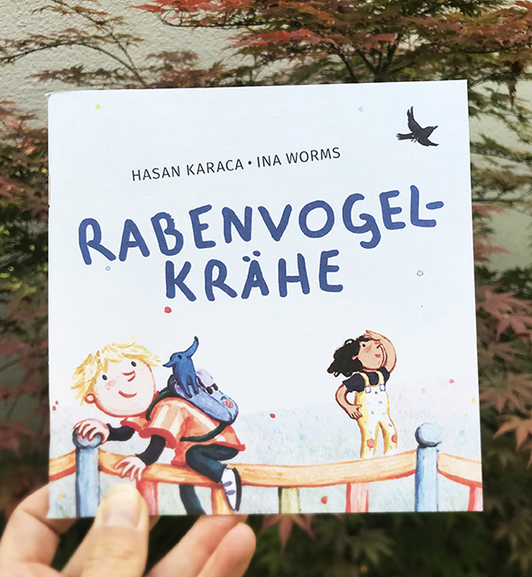 Rabenvogelkraehe, Rabe, Vogel, Mukoviszidose, Bilderbuch, Kinder, Illustration, Hasan Karaca
